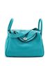 Hermès 100% Leather Blue Lindy Bag Clemence 30 One size - photo 1