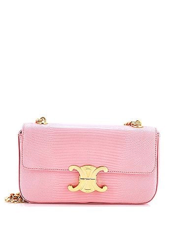 Céline Claude Chain Shoulder Bag Lizard (view 1)