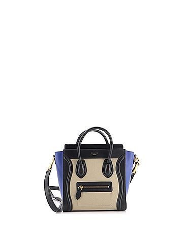 Céline Tricolor Luggage Bag Leather Nano (view 1)
