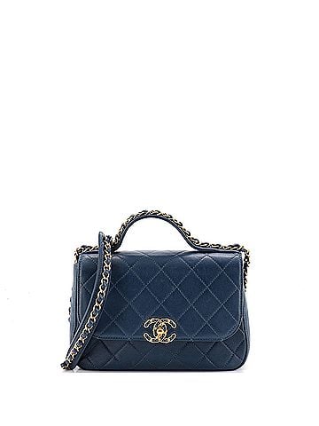 Chanel Chain Infinity Top Handle Bag Quilted Lambskin Small (view 1)