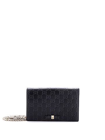 Gucci Signature Wallet on Chain Guccissima Leather (view 1)