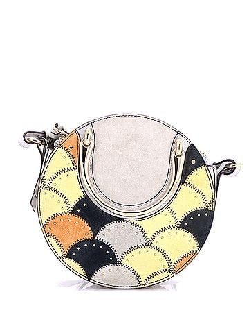 Chloé Pixie Crossbody Bag Studded Suede and Leather Small (view 1)