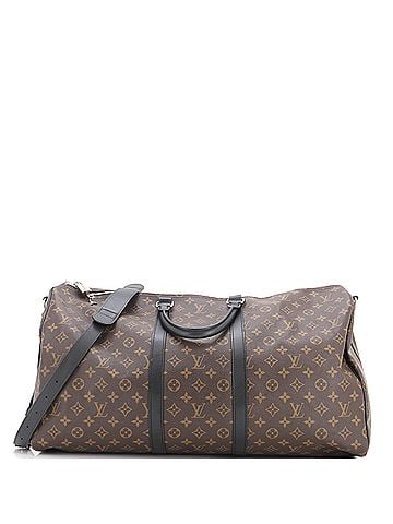 Louis Vuitton Keepall Bandouliere Bag Macassar Monogram Canvas 55 (view 1)