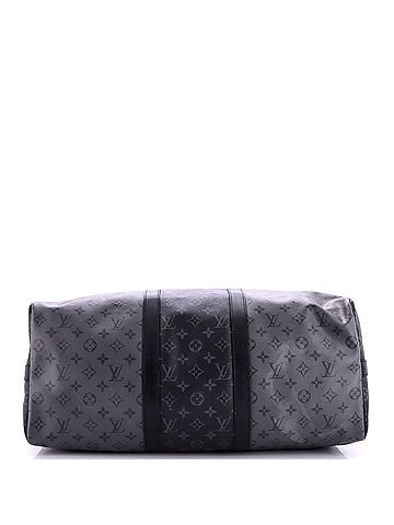 Louis Vuitton Keepall Bandouliere Bag Reverse Monogram Eclipse Canvas 50 (view 2)