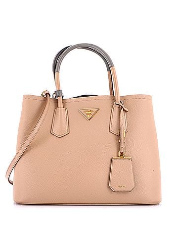 Prada Cuir Double Tote Saffiano Leather Medium (view 1)