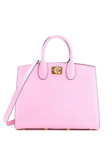 Salvatore Ferragamo Studio Box Satchel Leather Medium (view 1)