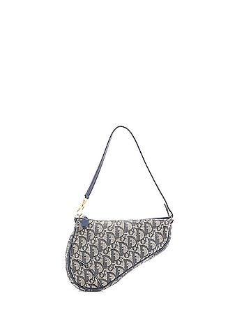 Christian Dior Vintage Saddle Bag Diorissimo Canvas Mini (view 1)