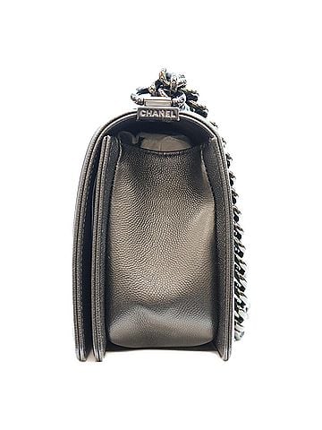 Chanel CHANEL A67086 Black Caviar Leather Boy Chanel 25 Medium Shoulder Bag with Hardware - Women's (view 2)