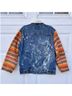 Levi's Stripes Color Block Blue White Denim Jacket Size XL - photo 8