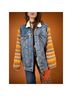 Levi's Stripes Color Block Blue White Denim Jacket Size XL - photo 4