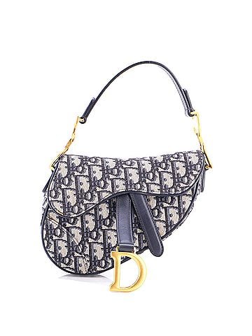 Christian Dior Saddle Handbag Oblique Canvas Mini (view 1)