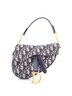 Christian Dior 100% Canvas Plain Blue Saddle Handbag Oblique Canvas Mini One size - photo 1