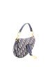 Christian Dior 100% Canvas Plain Blue Saddle Handbag Oblique Canvas Mini One size - photo 3