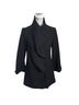 Loeffler Randall 100% Wool Black Coat Size 0 - photo 1