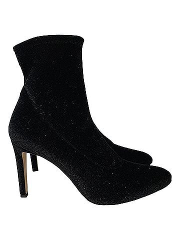 Giuseppe Zanotti Giuseppe Zanotti Celeste Ankle Booties in Black Glitter Velvet (view 1)