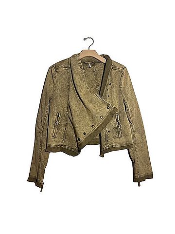 Free People Collapsing Twill Asymmetrical Moto Jacket Jacket (view 1)