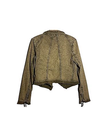 Free People Collapsing Twill Asymmetrical Moto Jacket Jacket (view 2)