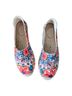 Boden Floral Pink Blue Teal Tan Multi Color Flats Size EU 38 - photo 5