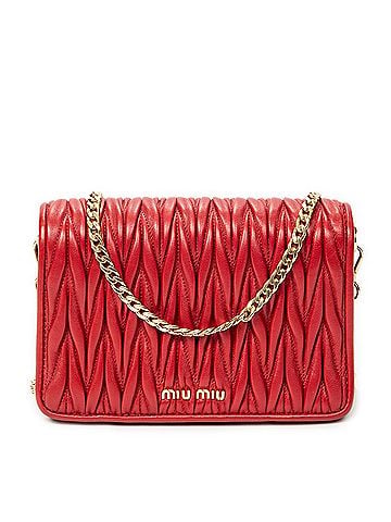 Miu Miu Mini Chain Flap Crossbody (view 1)