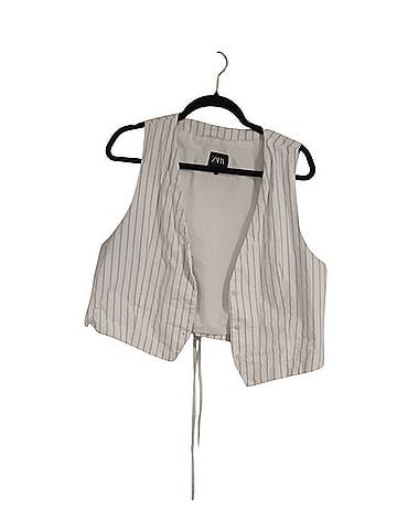 Zara Pinstripe Tie-back Vest Vest (view 1)