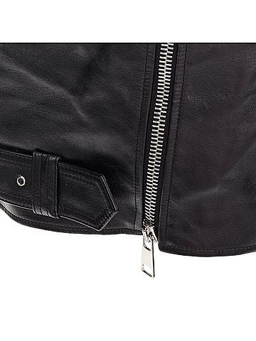 Alexander McQueen Alexander Mcqueen 2023 Leather Biker Skirt (view 2)