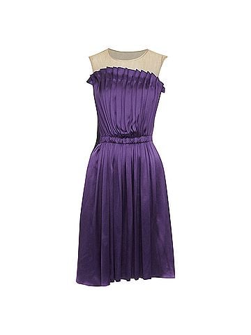 Lanvin Lanvin 2006 Silk Gathered Cocktail Dress (view 1)