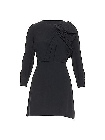 Saint Laurent Saint Laurent 2014 Crepe Draped Mini Dress (view 1)