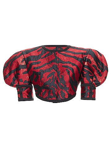 Dolce & Gabbana Dolce Gabbana Zebra Puff Sleeve Jacket (view 1)