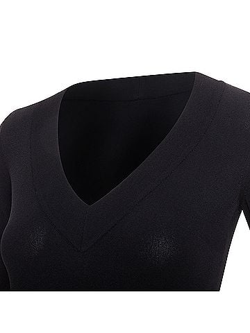 Alaïa Alaia V-Neck Bodysuit Top (view 2)