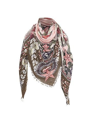 Givenchy Givenchy Wool Silk Rose Print Scarf (view 1)