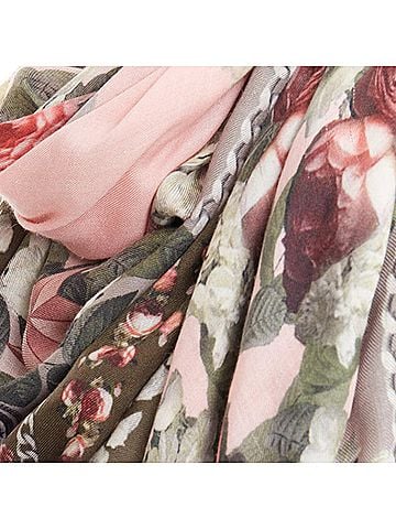 Givenchy Givenchy Wool Silk Rose Print Scarf (view 2)