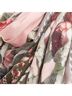 Givenchy 100% Wool Pink Givenchy Wool Silk Rose Print Scarf One size - photo 2