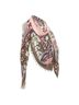 Givenchy 100% Wool Pink Givenchy Wool Silk Rose Print Scarf One size - photo 3