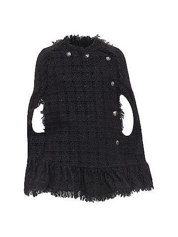 MSGM Msgm Tweed Cape Coat (view 1)