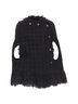 MSGM 100% Metal Black Msgm Tweed Cape Coat Size M - photo 1