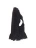 MSGM 100% Metal Black Msgm Tweed Cape Coat Size M - photo 4