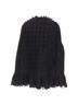 MSGM 100% Metal Black Msgm Tweed Cape Coat Size M - photo 5