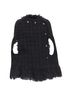 MSGM 100% Metal Black Msgm Tweed Cape Coat Size M - photo 8