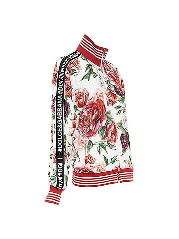 Dolce & Gabbana Dolce Gabbana Silk Track Bomber Jacket (view 1)