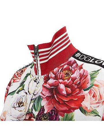 Dolce & Gabbana Dolce Gabbana Silk Track Bomber Jacket (view 2)