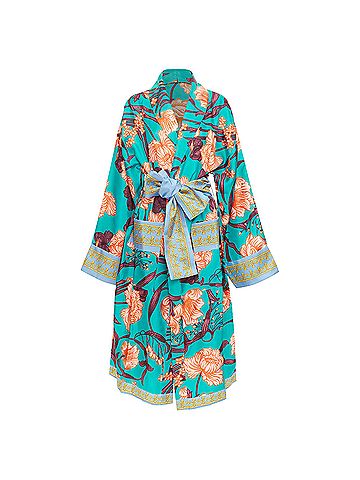 Versace Versace Silk Baroque Art Deco Robe Gown (view 1)