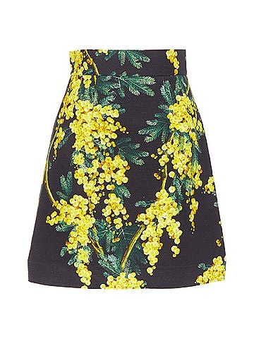 Dolce & Gabbana Dolce Gabbana Cotton Floral A-Line Skirt (view 1)