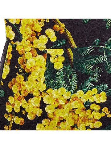 Dolce & Gabbana Dolce Gabbana Cotton Floral A-Line Skirt (view 2)
