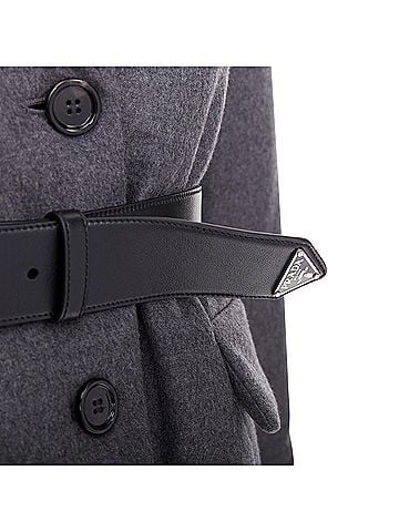 Prada Prada 2022 Cashmere Leather Belted Coat (view 2)