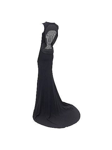 Stella McCartney Stella Mccartney Fringe Mesh Long Train Gown (view 1)