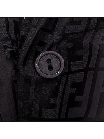 Fendi Fendi Monogram Cotton Belt Trench Coat (view 2)