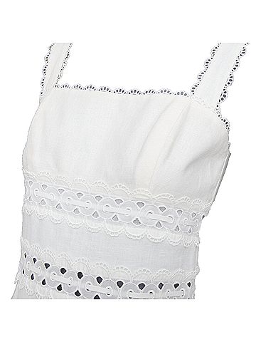 Zimmermann Zimmermann Linen Embroidered Anglais Sundress (view 2)