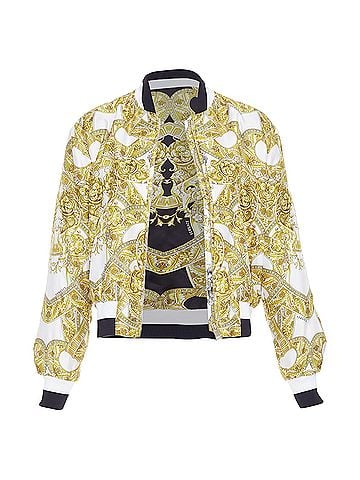 Versace Versace Silk Barocco Chain Bomber (view 1)