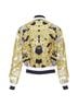 Versace 100% Silk White Versace Silk Barocco Chain Bomber Size 4 - photo 10