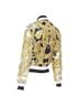 Versace 100% Silk White Versace Silk Barocco Chain Bomber Size 4 - photo 6